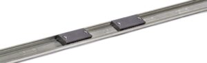 Linear guide for an industrial, exterior or interior sliding door