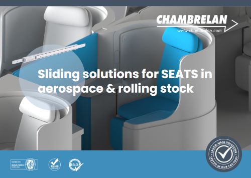 Sliding solutions for SEATS in aerospace & rolling stock