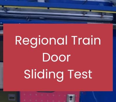 Regional train door sliding test
