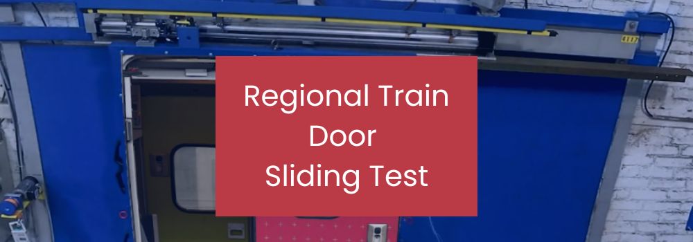 Regional train door sliding test
